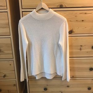 Incashmere 100% Cashmere White Textured Knitted Sweater Size Medium